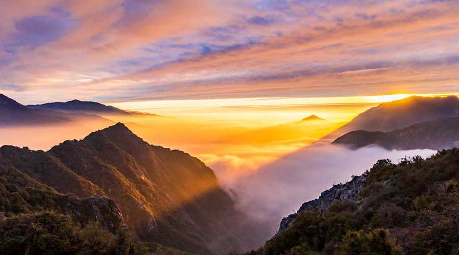Sunset at Sequoia & Kings Canyon National Parks